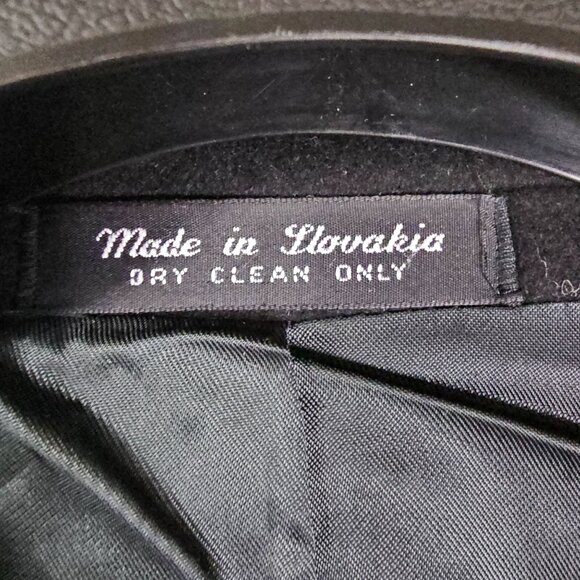 VTG San Felice Black Cashmere & Wool Blazer Sz 48L Ventless Quiet Luxury Formal - Picture 6 of 10